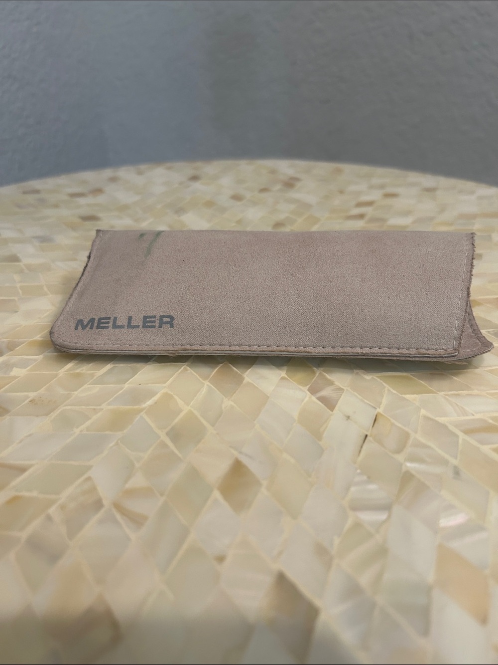 Meller Beige Sunglasses Sleeve Case